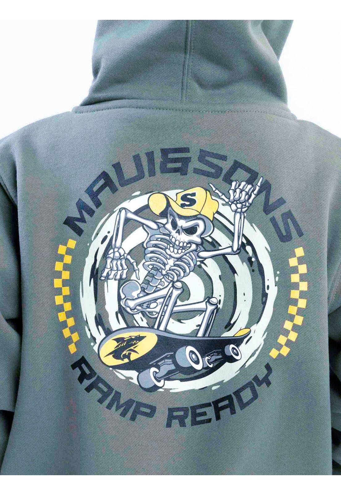 Poleron FZ Windpath Verde Infantil Maui And Sons-3