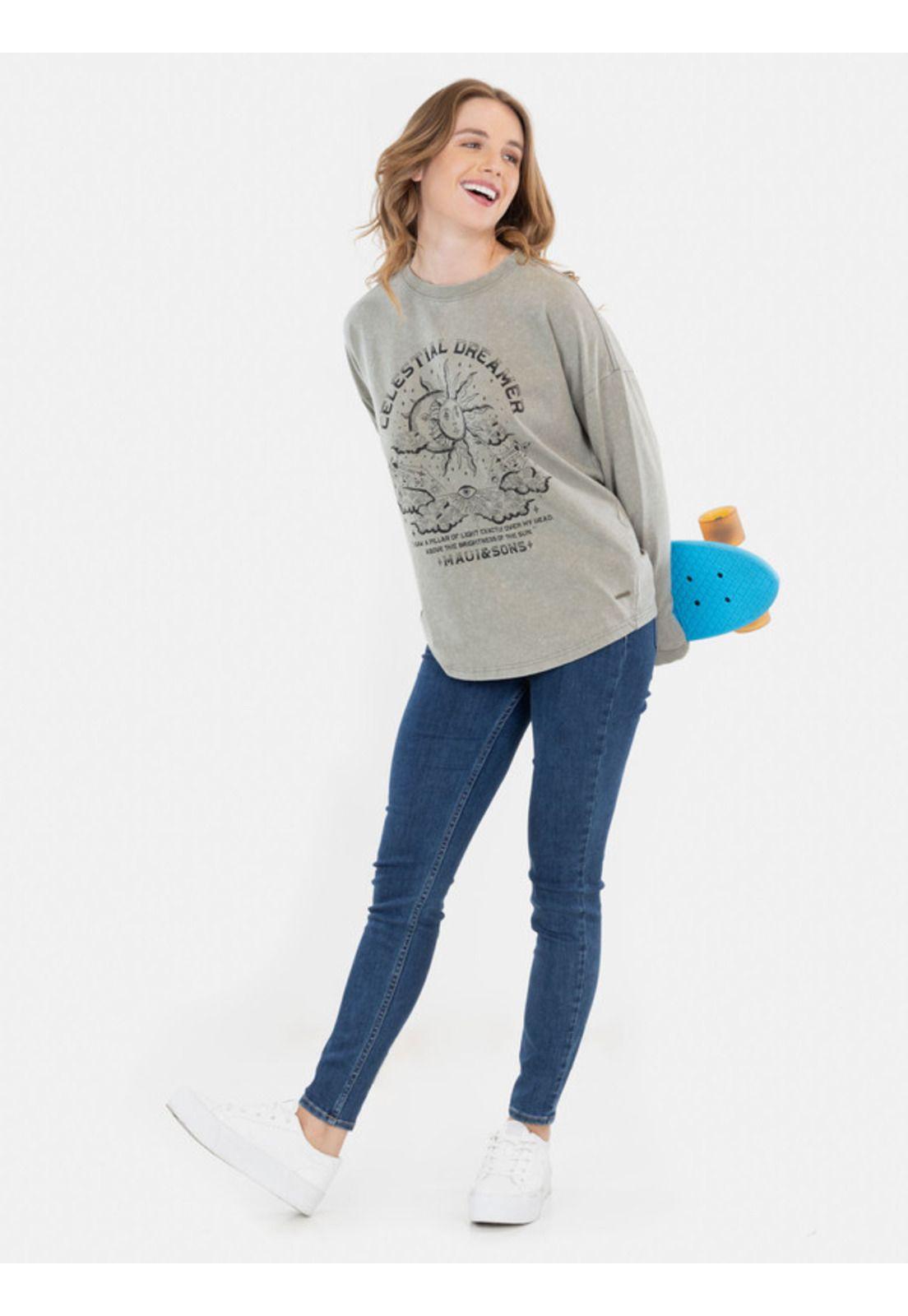 Polera Rainbow T-Shirt Verde Mujer Maui And Sons-3