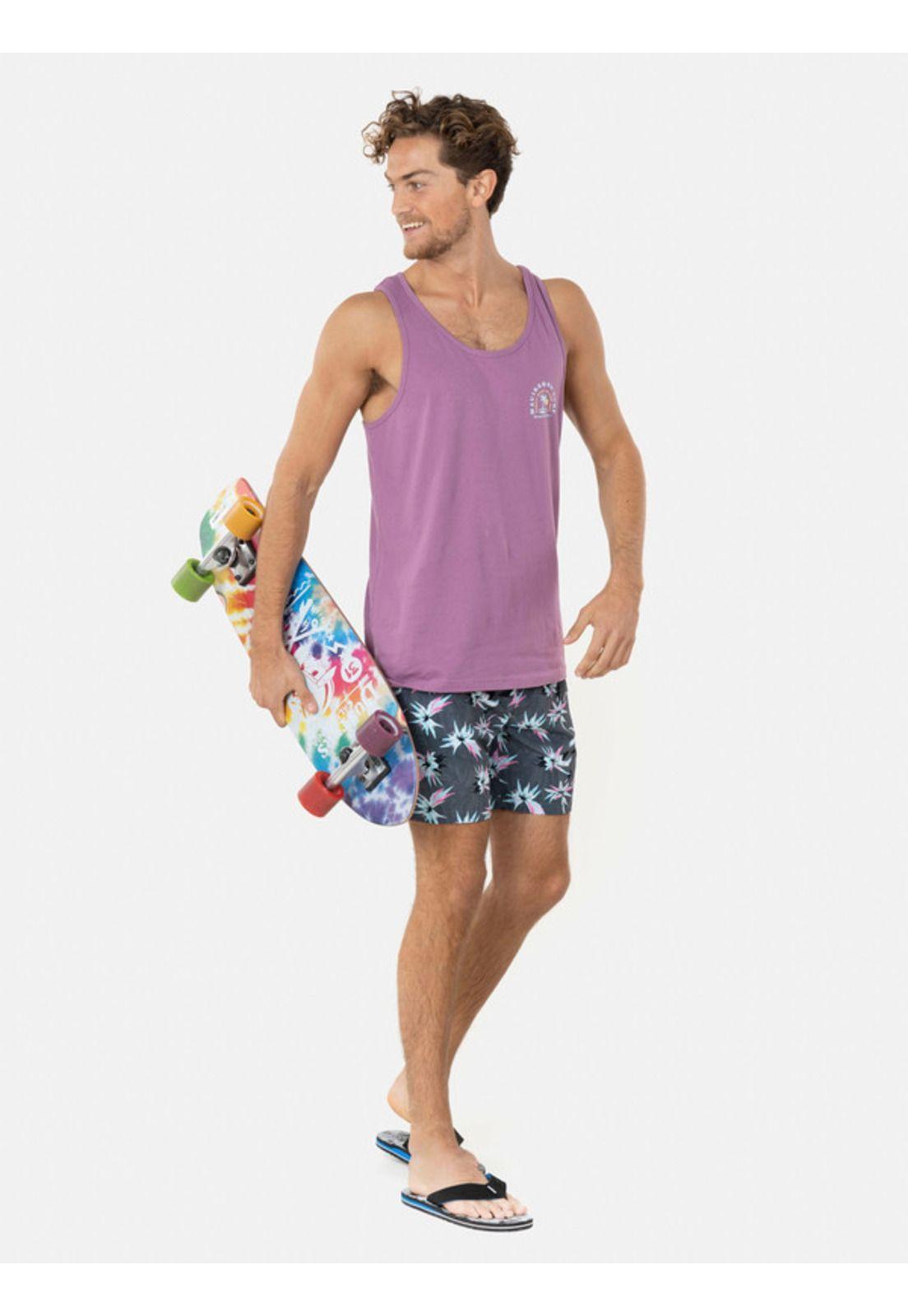 Traje de Baño Hawaiian Dark Elastic Waist Multicolor Hombre Maui and sons-3