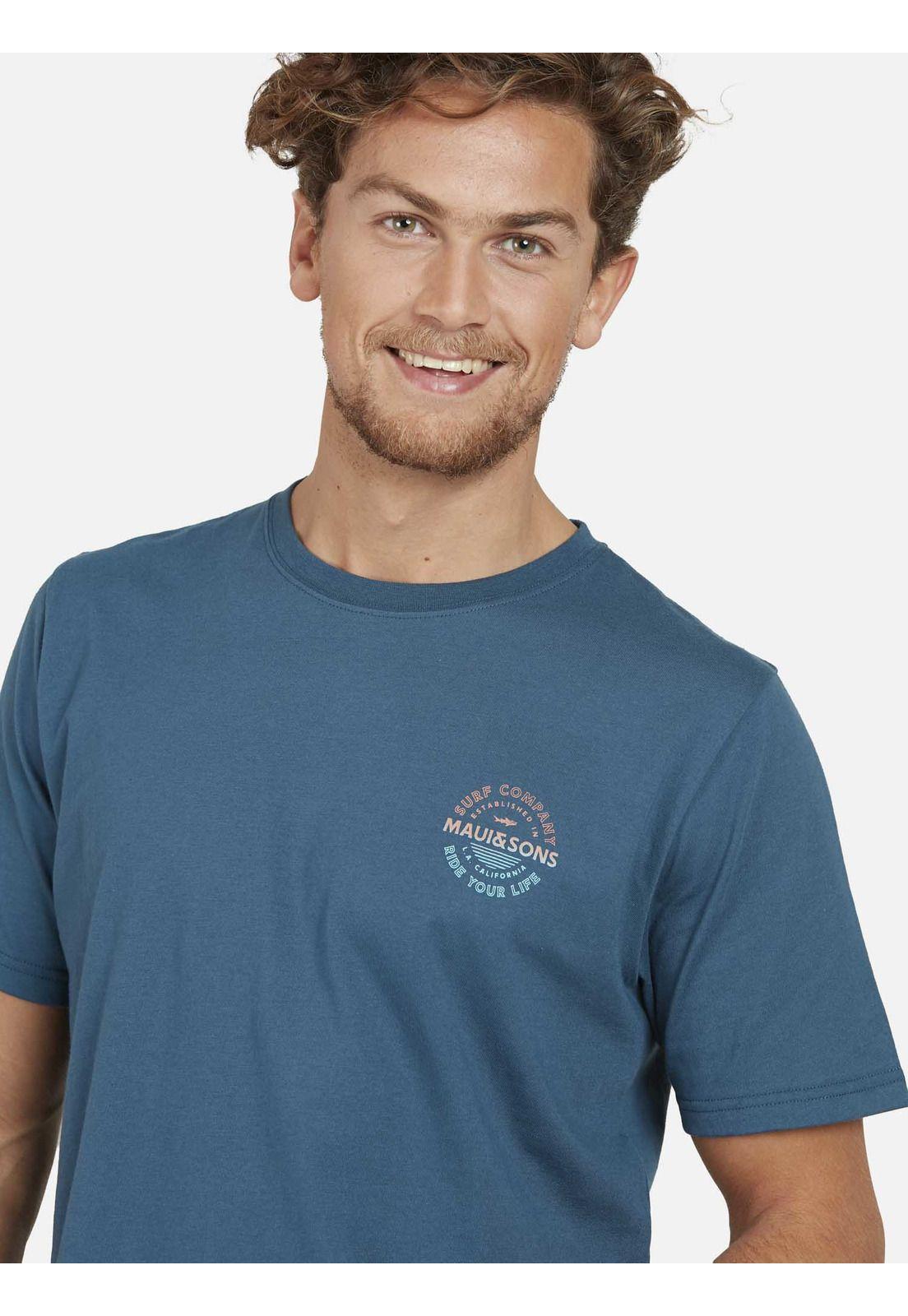 Polera L.A. CALIFORNIA Hombre Azul Maui and Sons-2