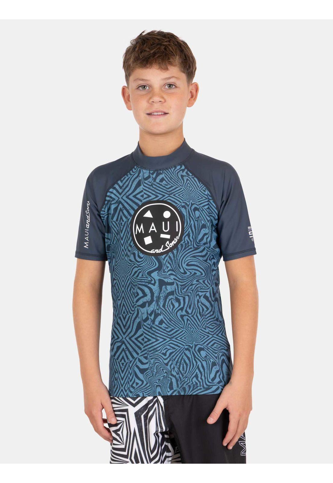 Polera UVP Sunblast Multicolor Infantil Maui And Sons-0