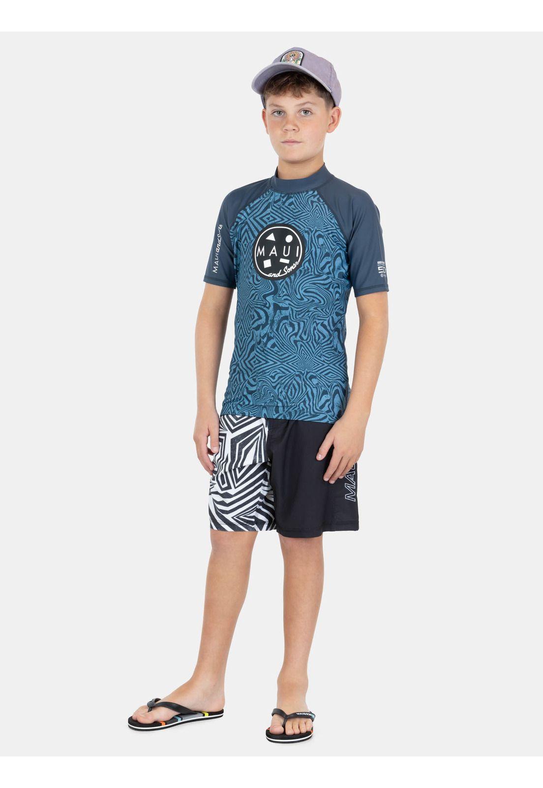 Polera UVP Sunblast Multicolor Infantil Maui And Sons-3