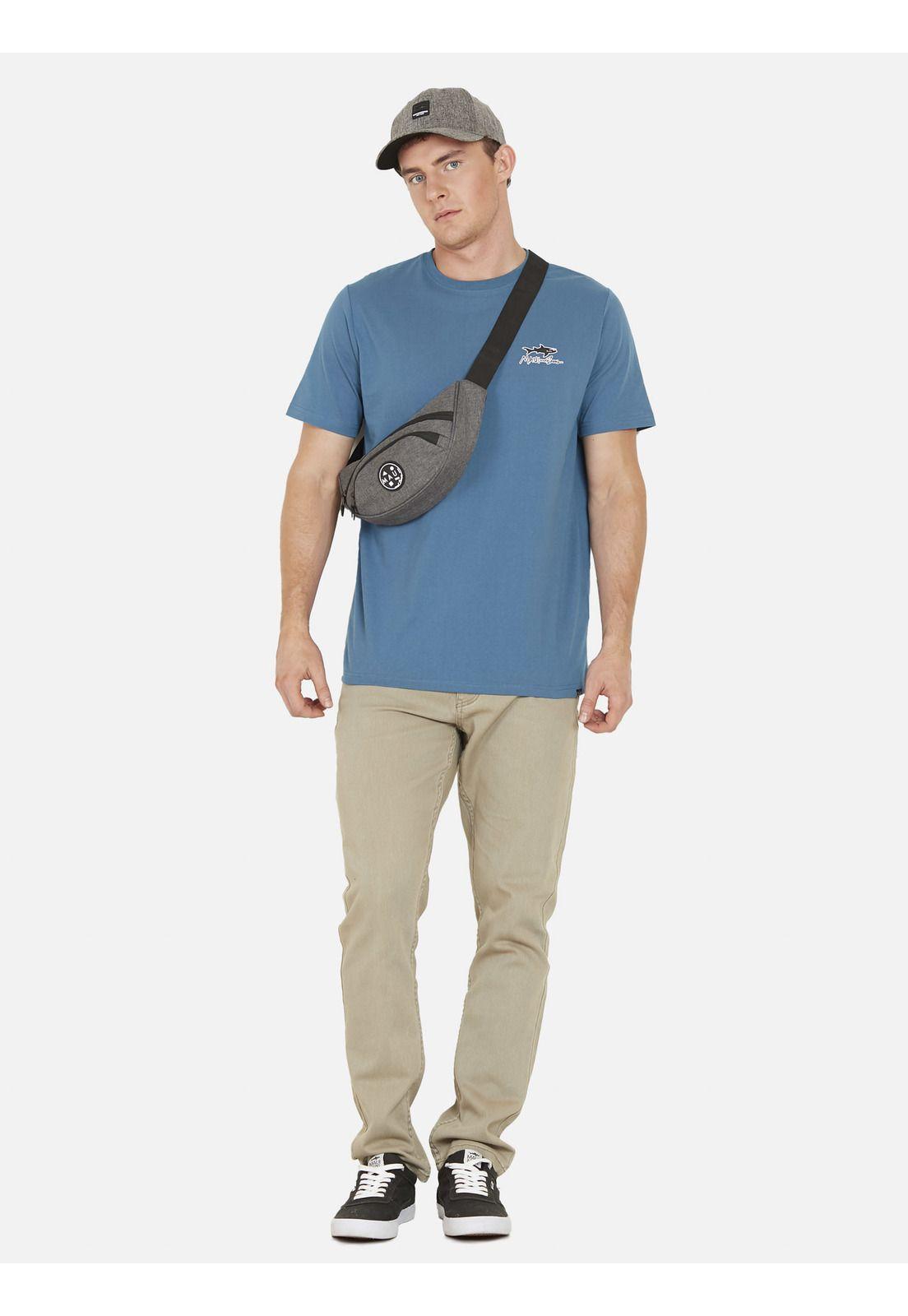 Polera OLD SHARK 80 Hombre Azul Maui and Sons-3