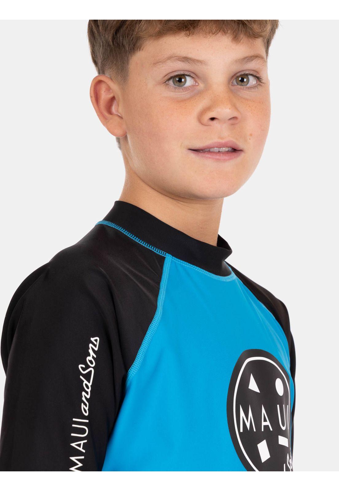 Polera UVP Sharky Azul Infantil Maui And Sons-1
