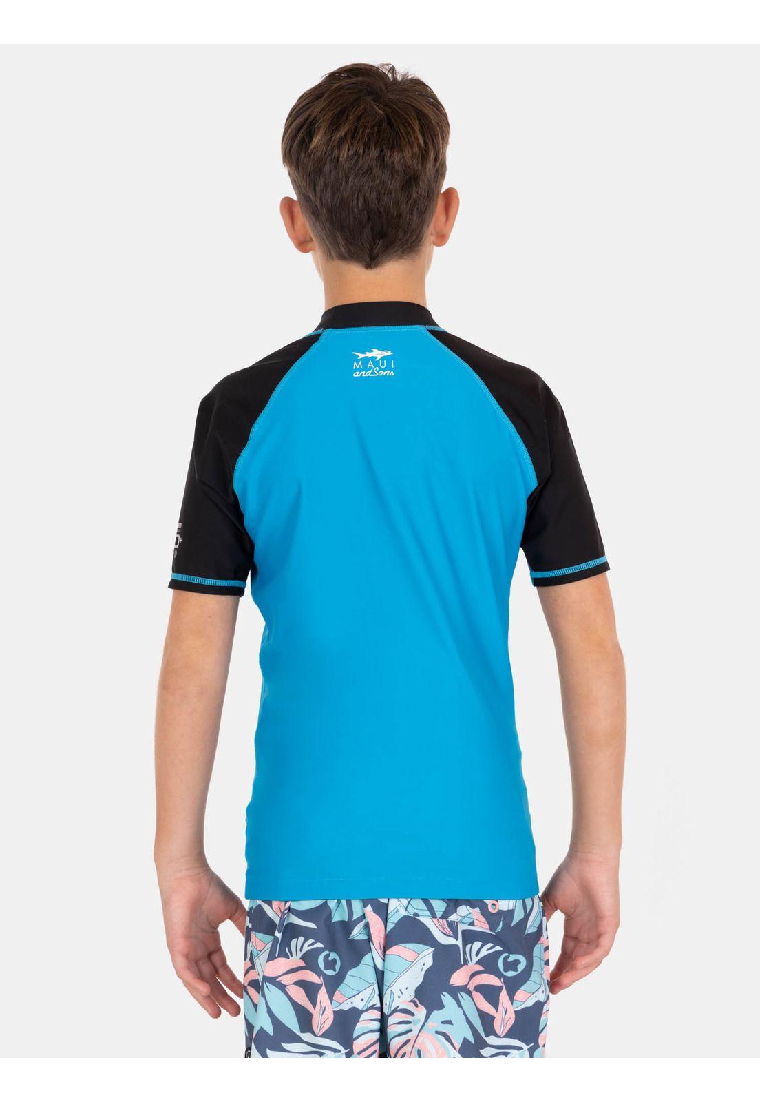 Polera UVP Sharky Azul Infantil Maui And Sons-2