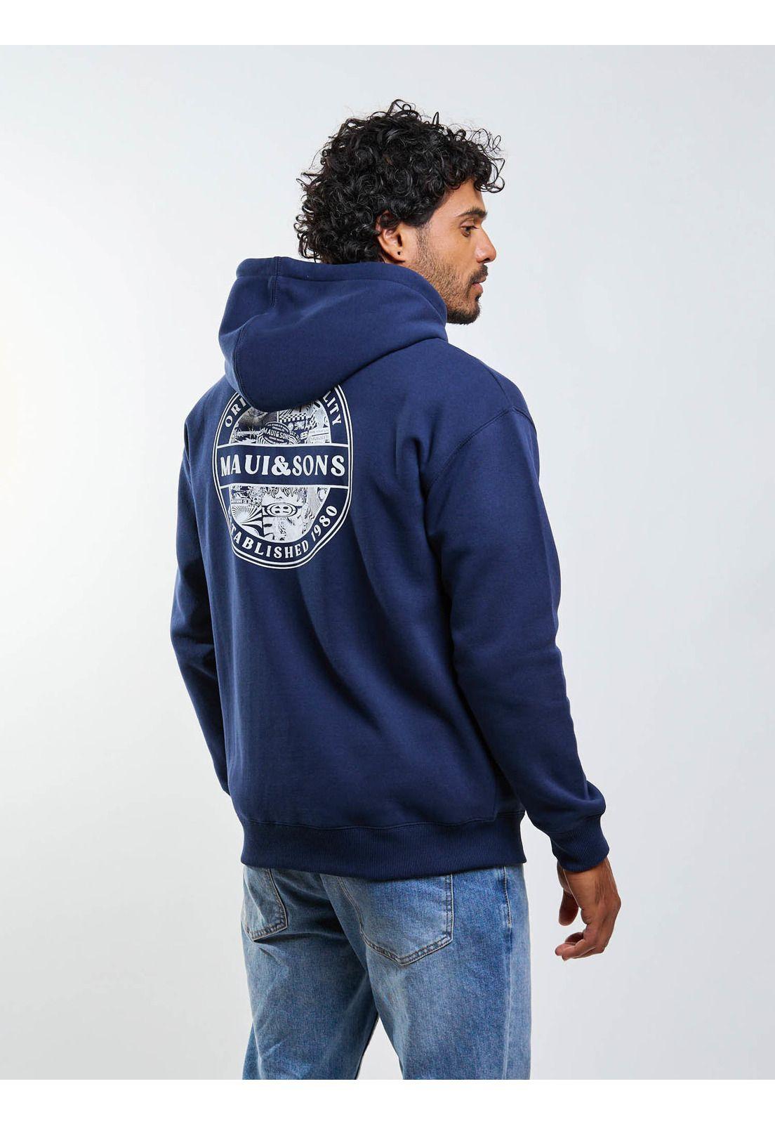 Poleron FZ Original Quality Azul Hombre Maui And Sons-1