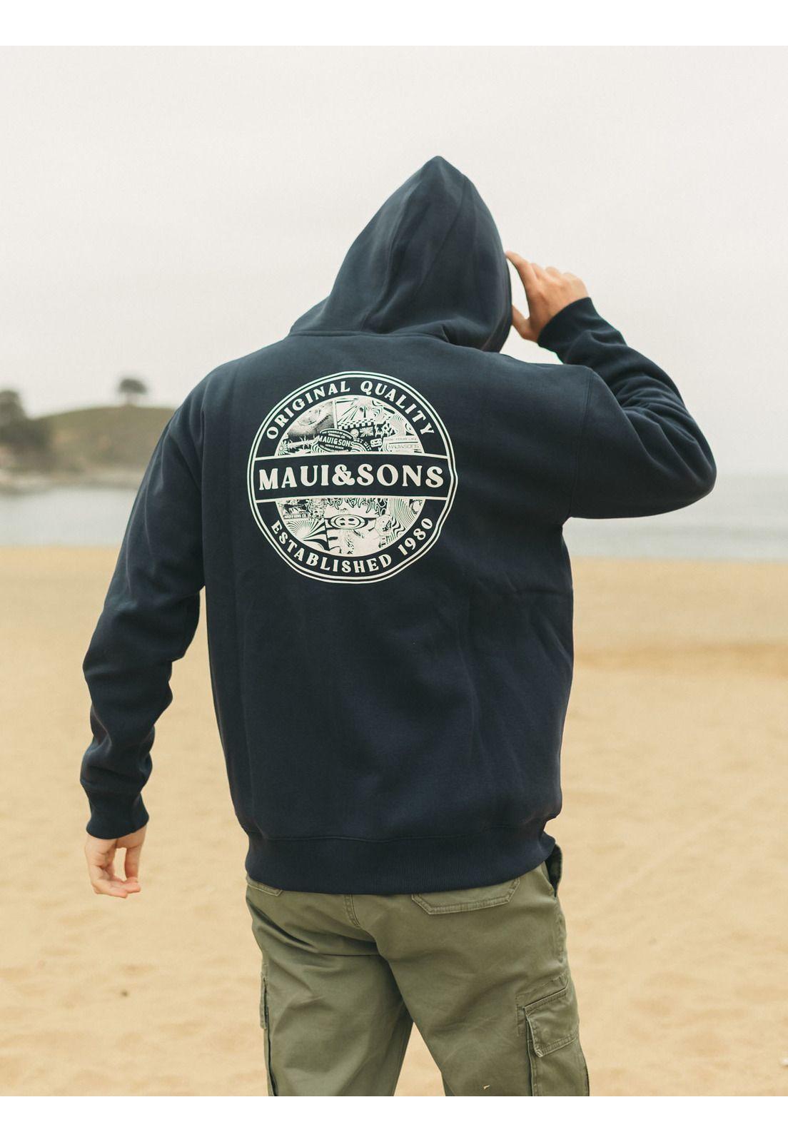 Poleron FZ Original Quality Azul Hombre Maui And Sons-3