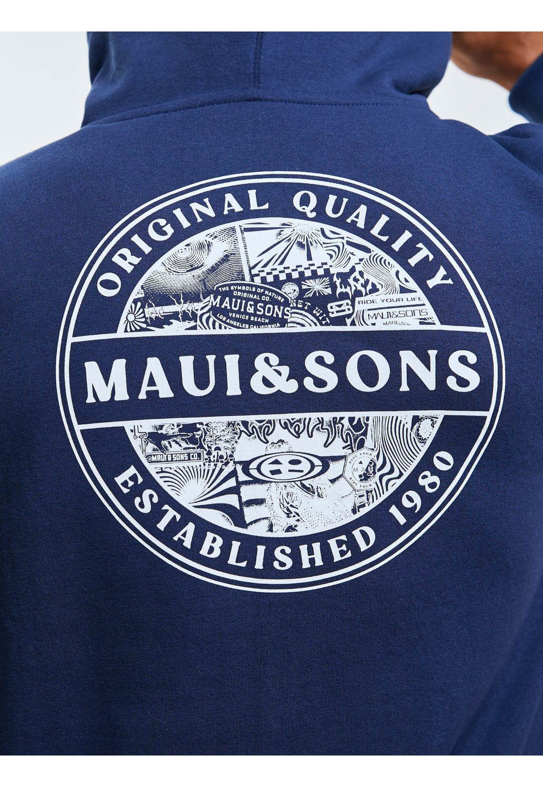 Poleron FZ Original Quality Azul Hombre Maui And Sons-5