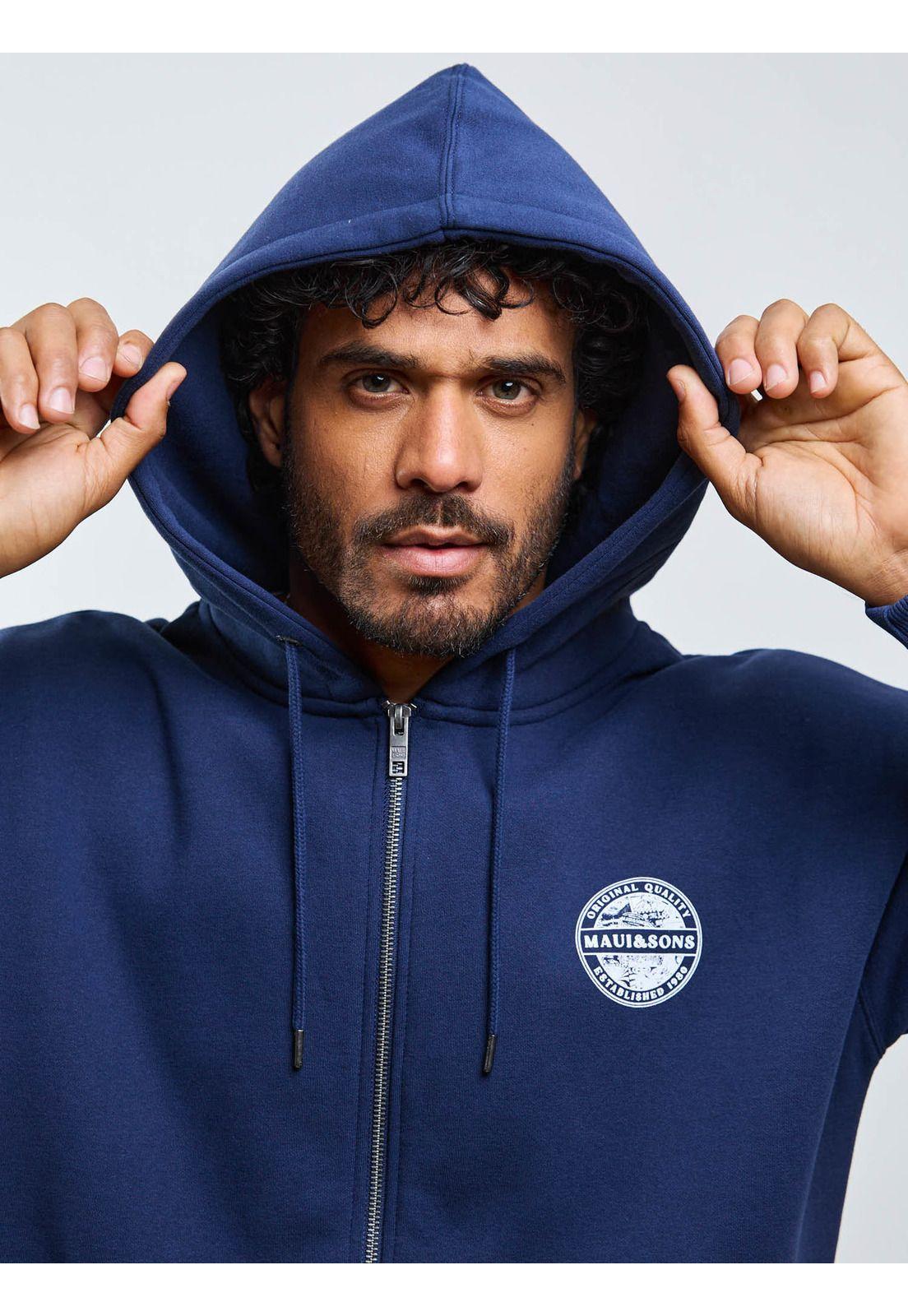 Poleron FZ Original Quality Azul Hombre Maui And Sons-6