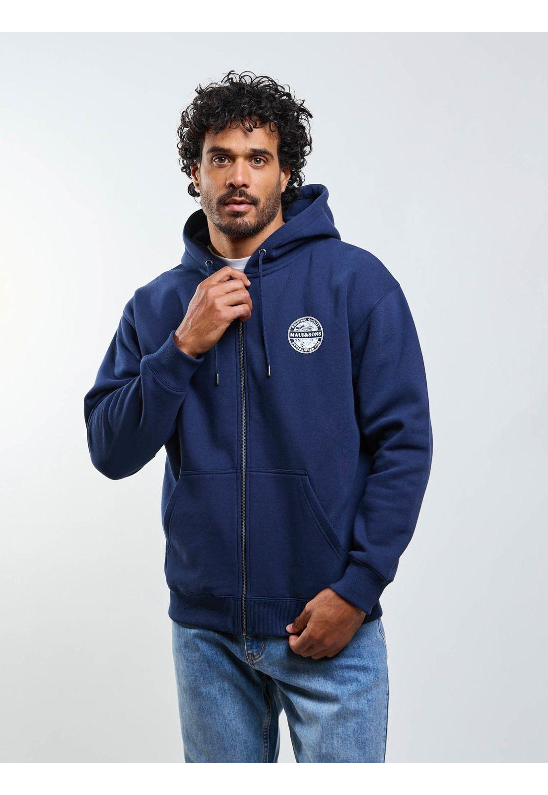 Poleron FZ Original Quality Azul Hombre Maui And Sons-7