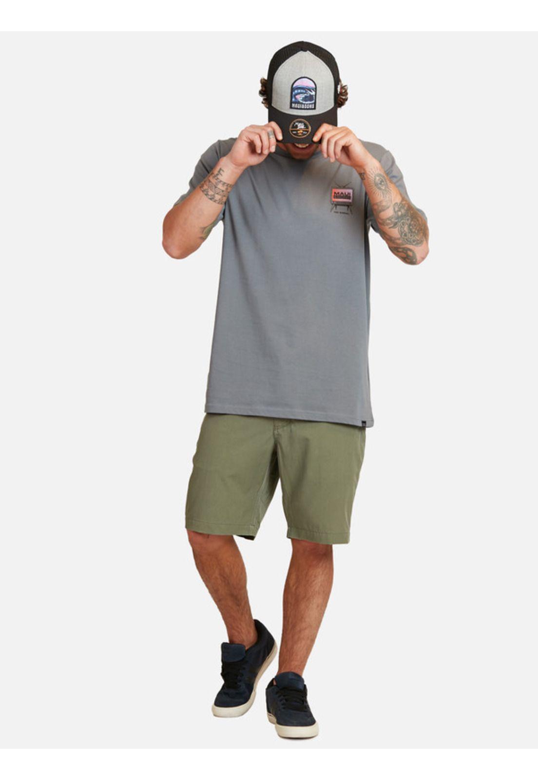 Polera No Signal Ss Tee Hombre Gris Maui And Sons-3