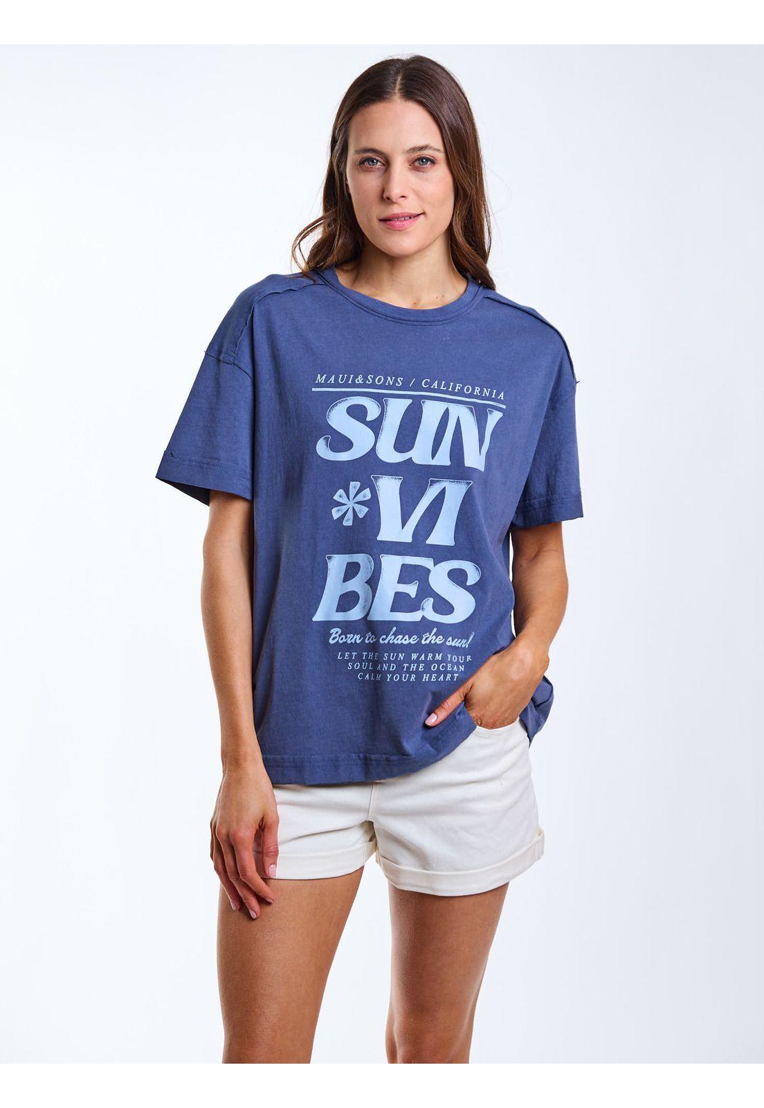 Polera MC Aina Celeste Mujer Maui and Sons-5
