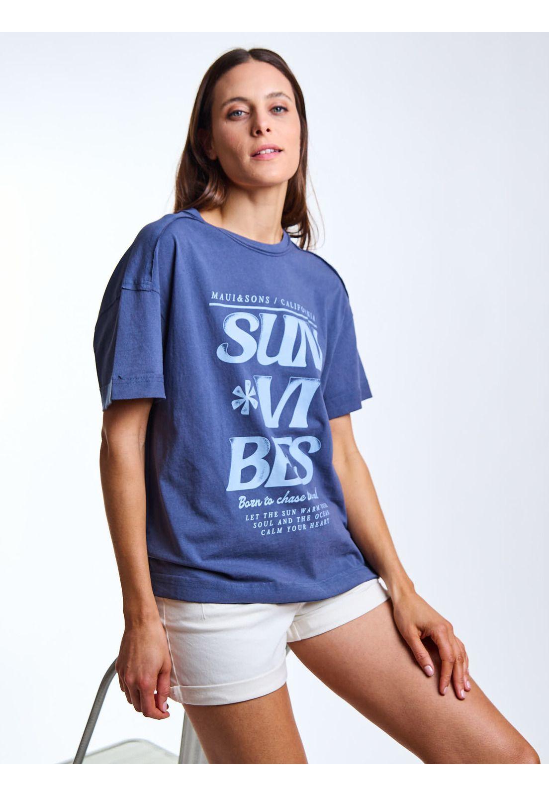 Polera MC Aina Celeste Mujer Maui and Sons-6