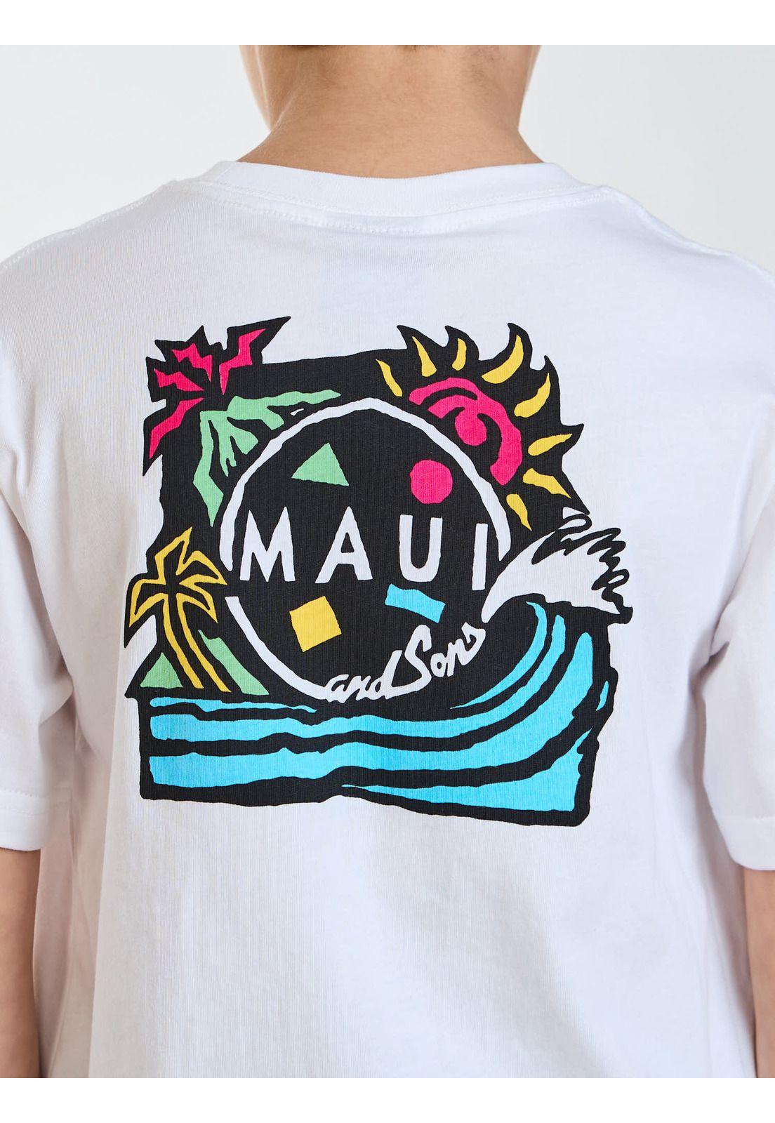Polera MC Spirit Blanco Infantil Maui and Sons-3