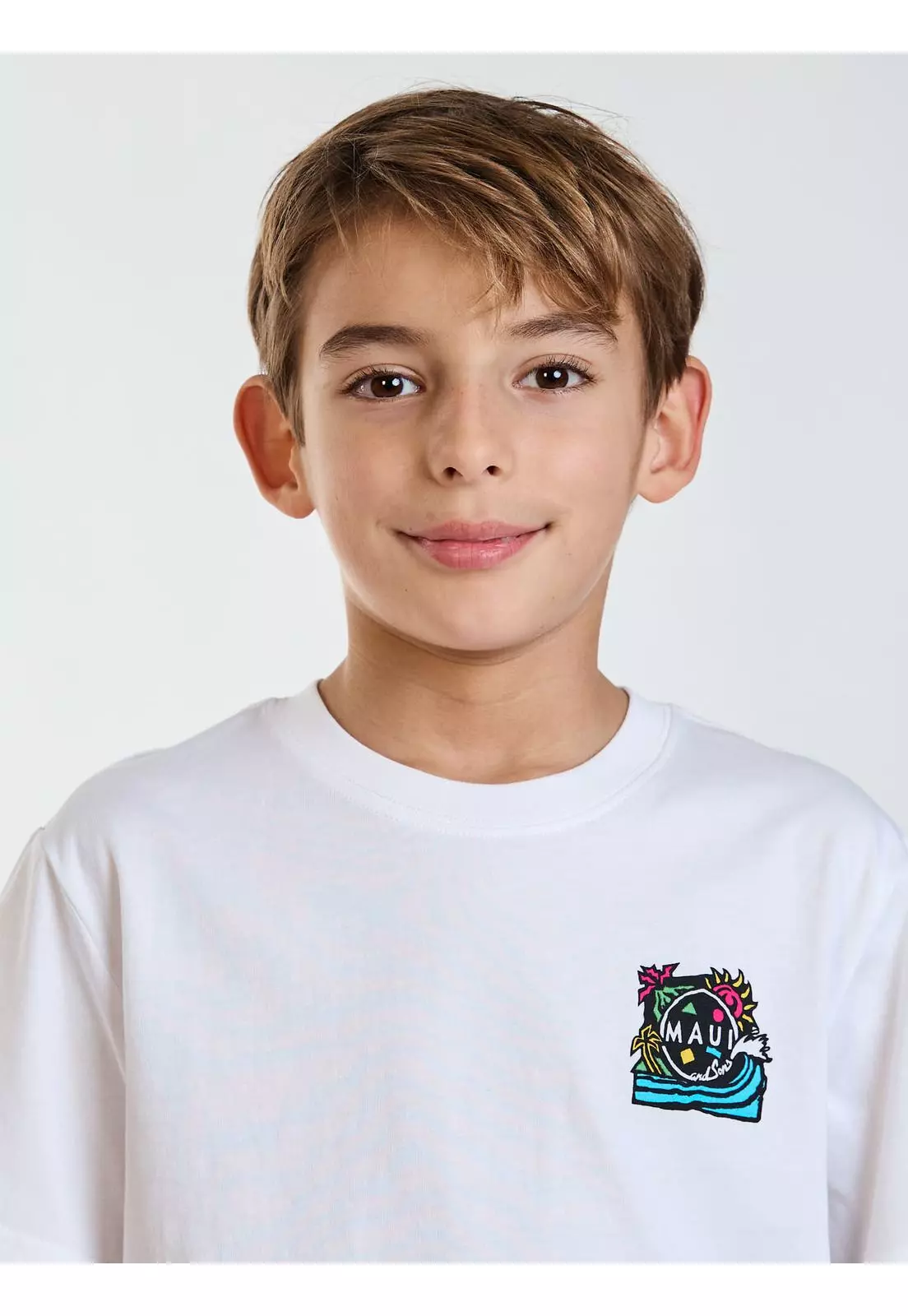 Polera MC Spirit Blanco Infantil Maui and Sons-4