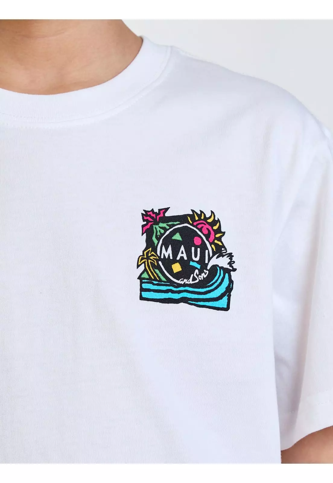 Polera MC Spirit Blanco Infantil Maui and Sons-5