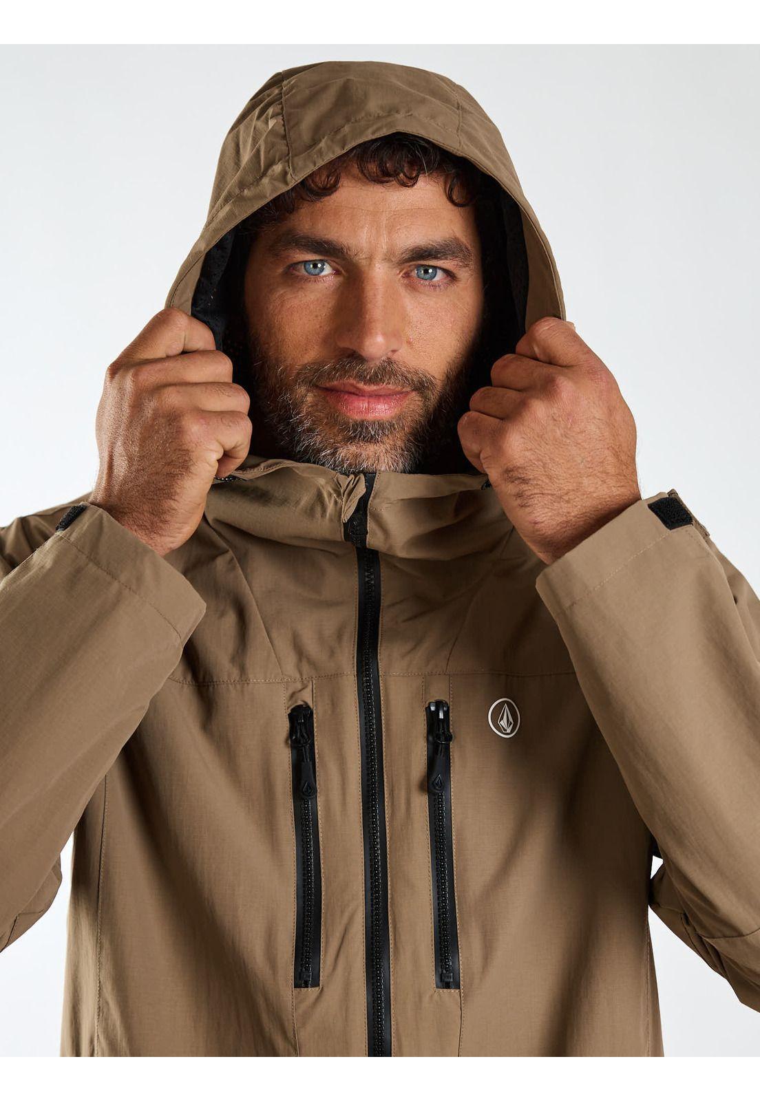 Cortaviento Grounded Café Hombre Volcom-3