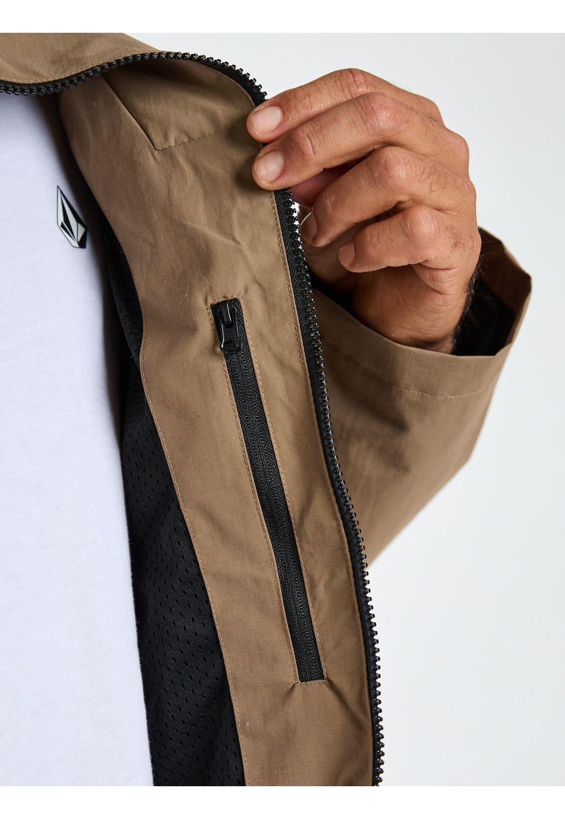 Cortaviento Grounded Café Hombre Volcom-7