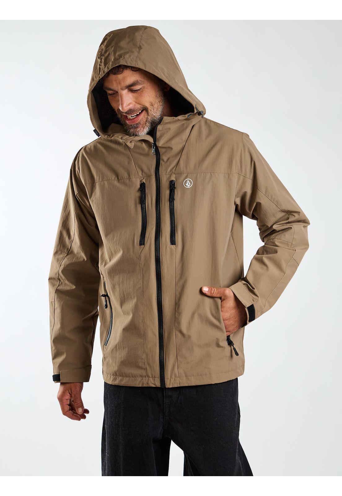 Cortaviento Grounded Café Hombre Volcom-8