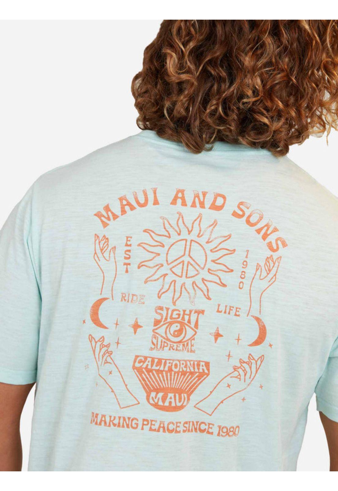Polera Making Peace Since 1980 Hombre Verde Maui And Sons-2