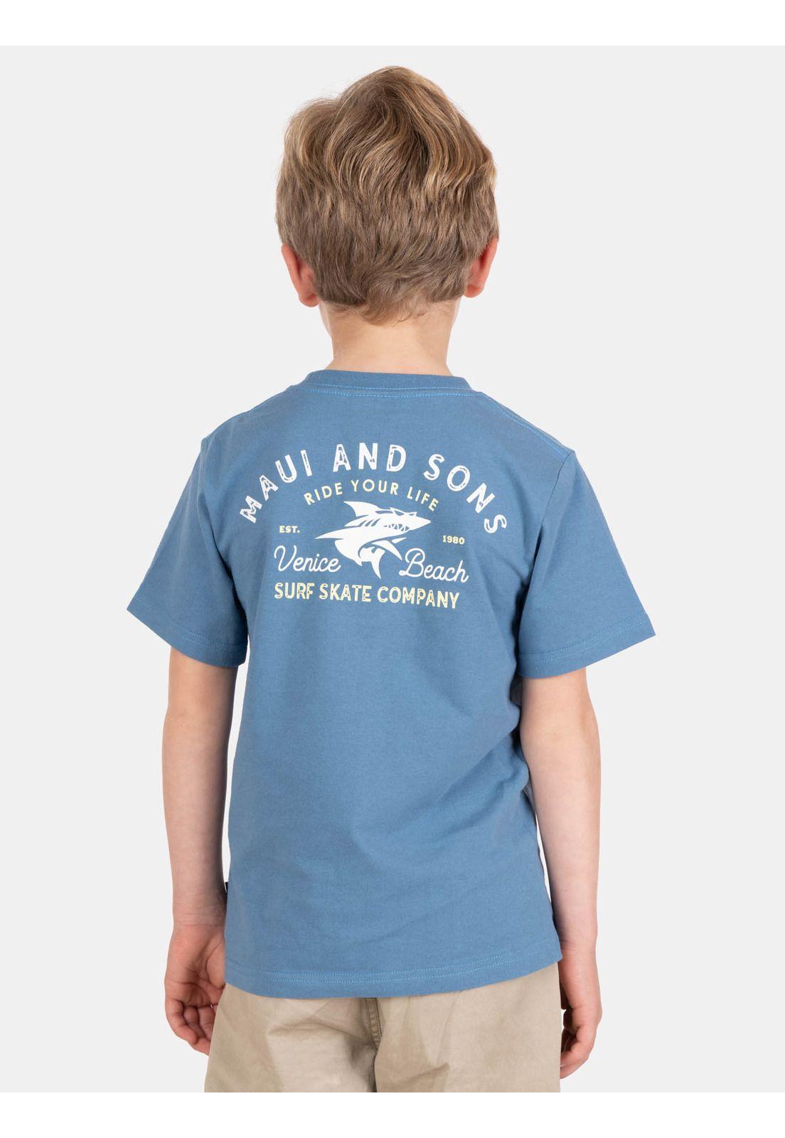 Polera MC Solatek Azul Infantil Maui And Sons-1