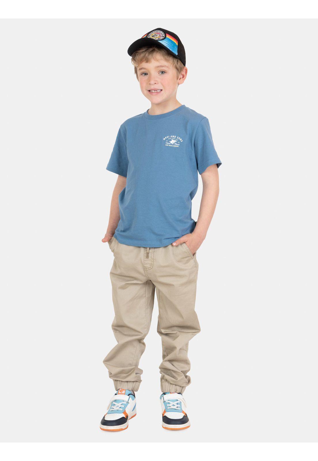 Polera MC Solatek Azul Infantil Maui And Sons-3