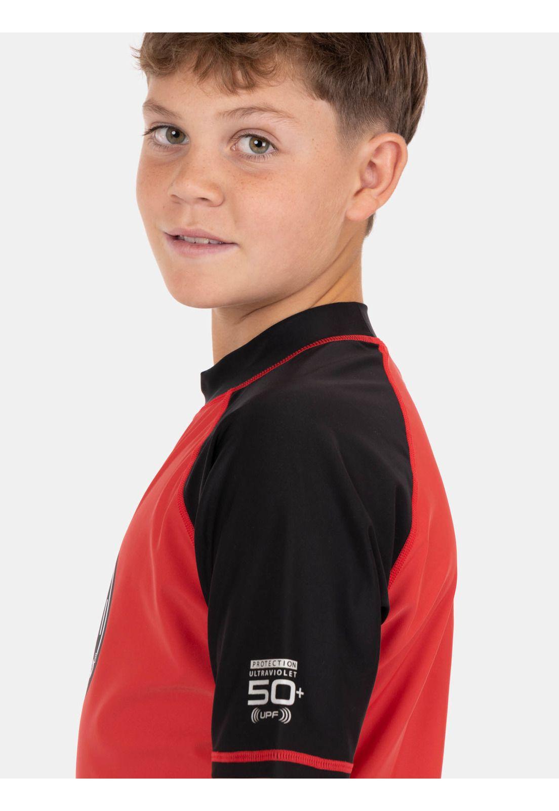 Polera UVP Sharky Rojo Infantil Maui And Sons-2