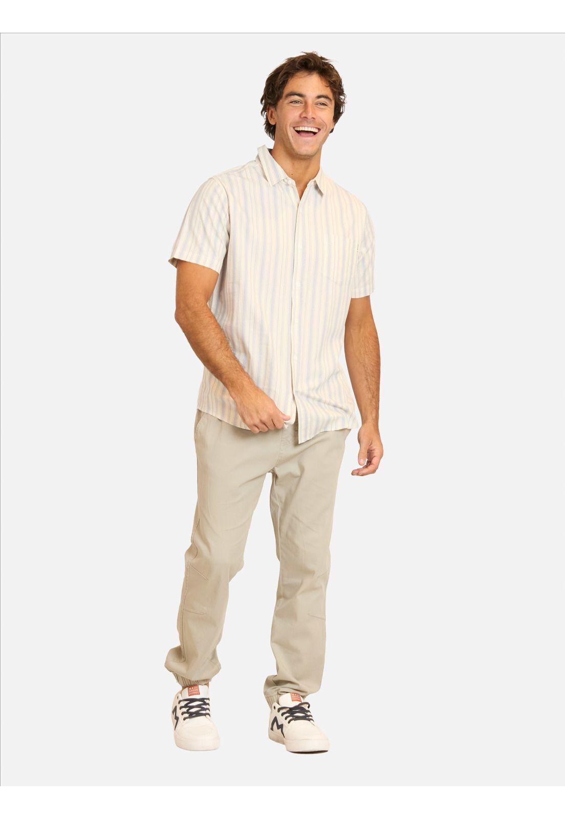 Camisa MC Lohai Beige Hombre Maui And Sons-3