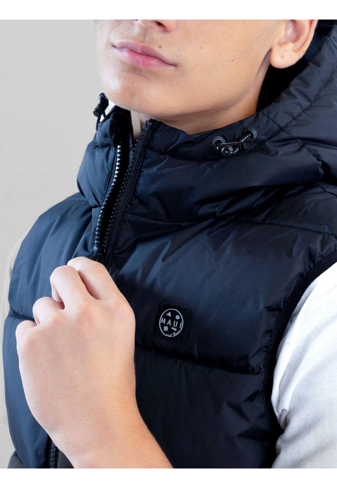 Parka Solaris Negro Infantil Maui And Sons-6
