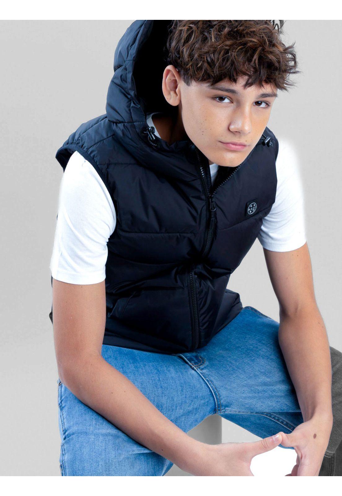 Parka Solaris Negro Infantil Maui And Sons-7