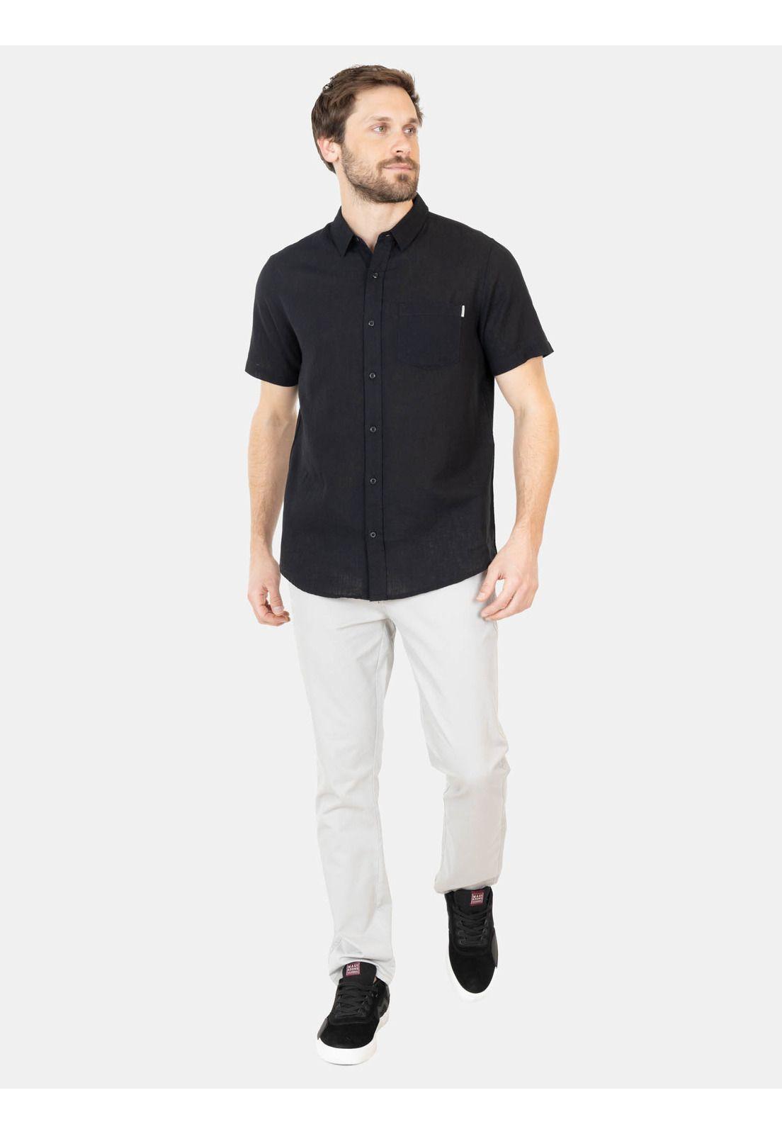 Camisa MC Kairu Negro Hombre Maui And Sons-3