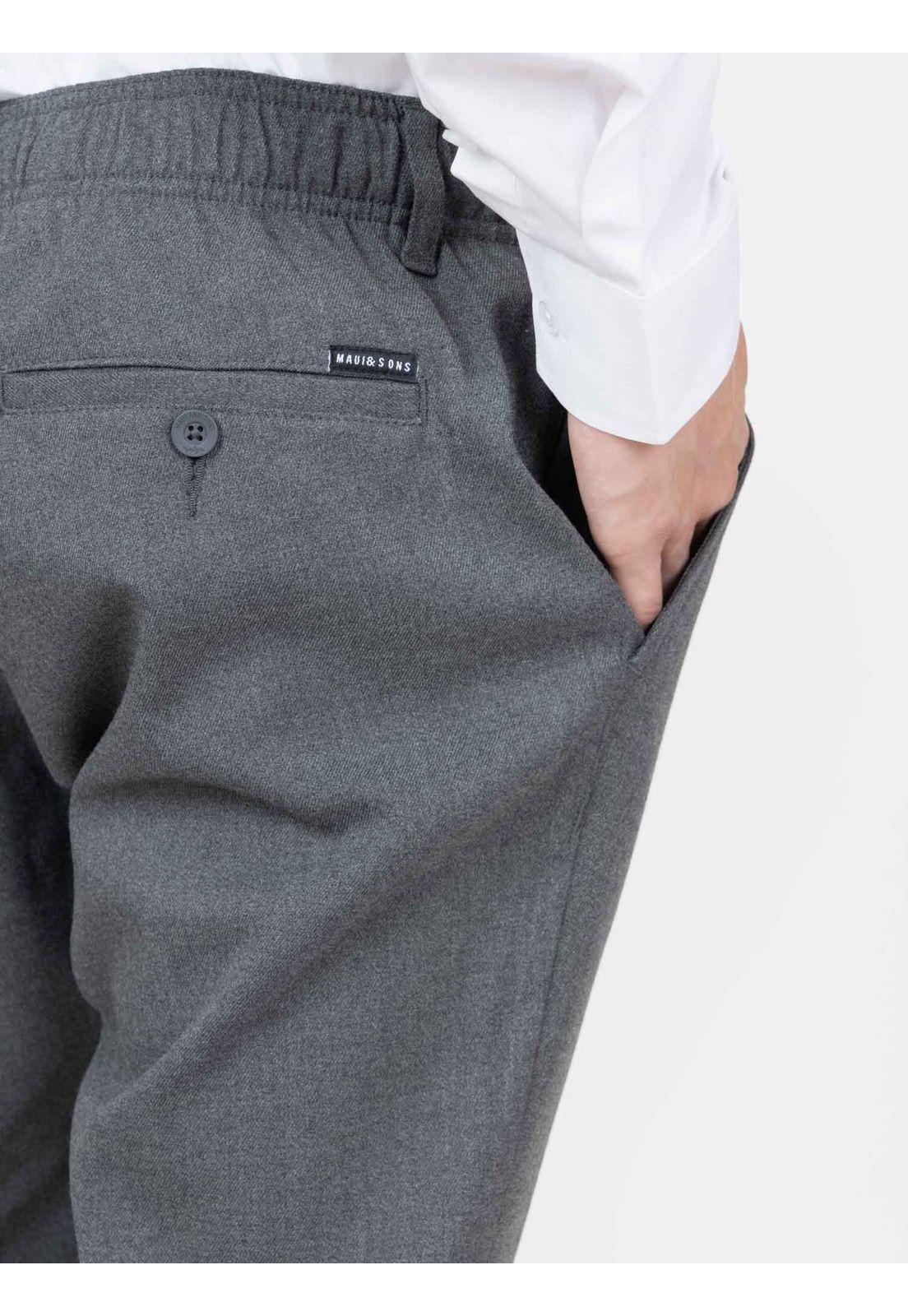 Pantalon Escolar Skinny Hombre Gris Maui and Sons-2