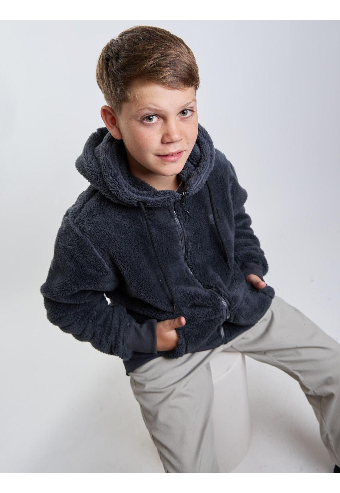 Poleron Chiporro Aerial Gris Infantil Maui And Sons-7