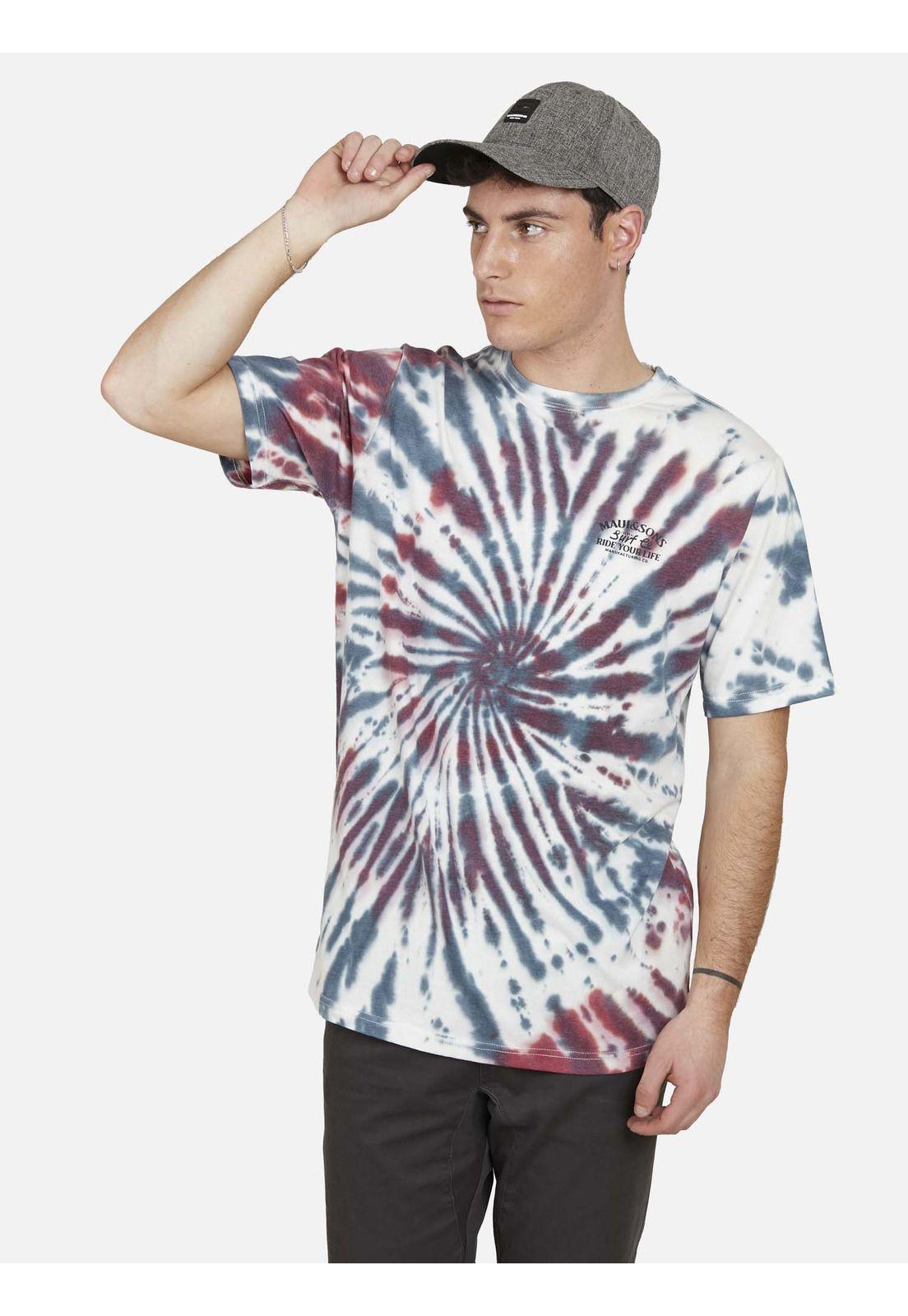 Polera SURF COMPANY TIE DYE Hombre Multicolor Maui and Sons-0