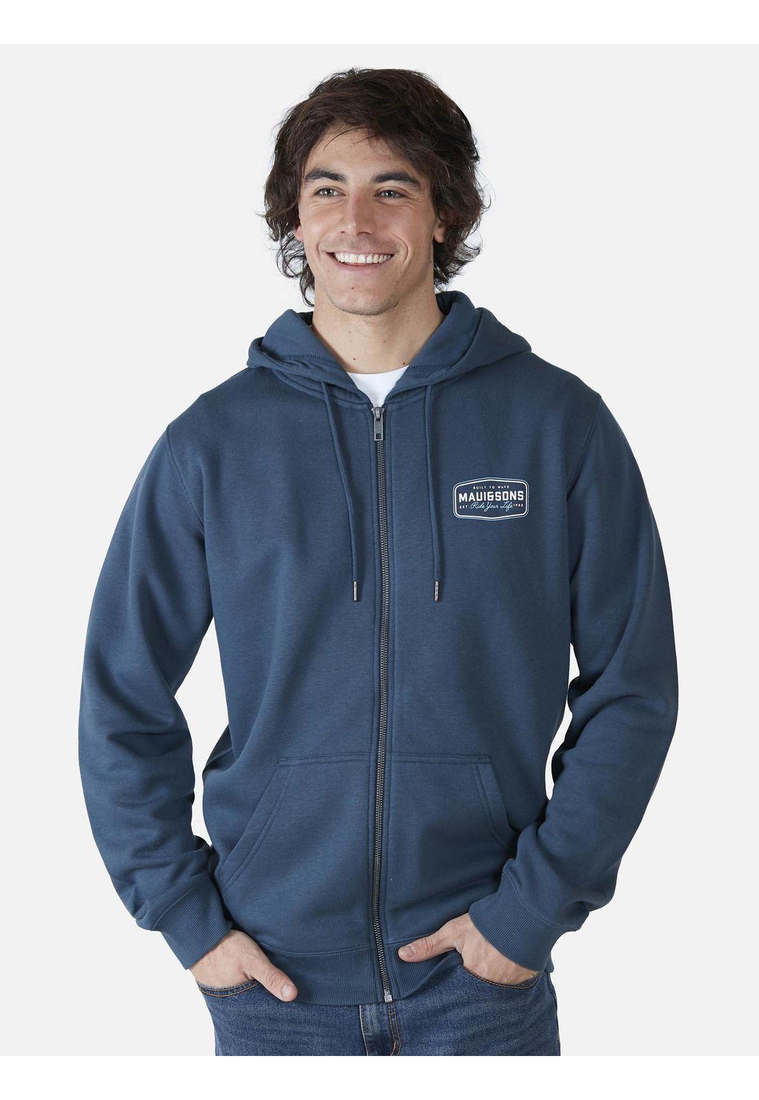 Poleron Fullzipper Hombre Gris 5O711-MV22 Maui & Sons-0