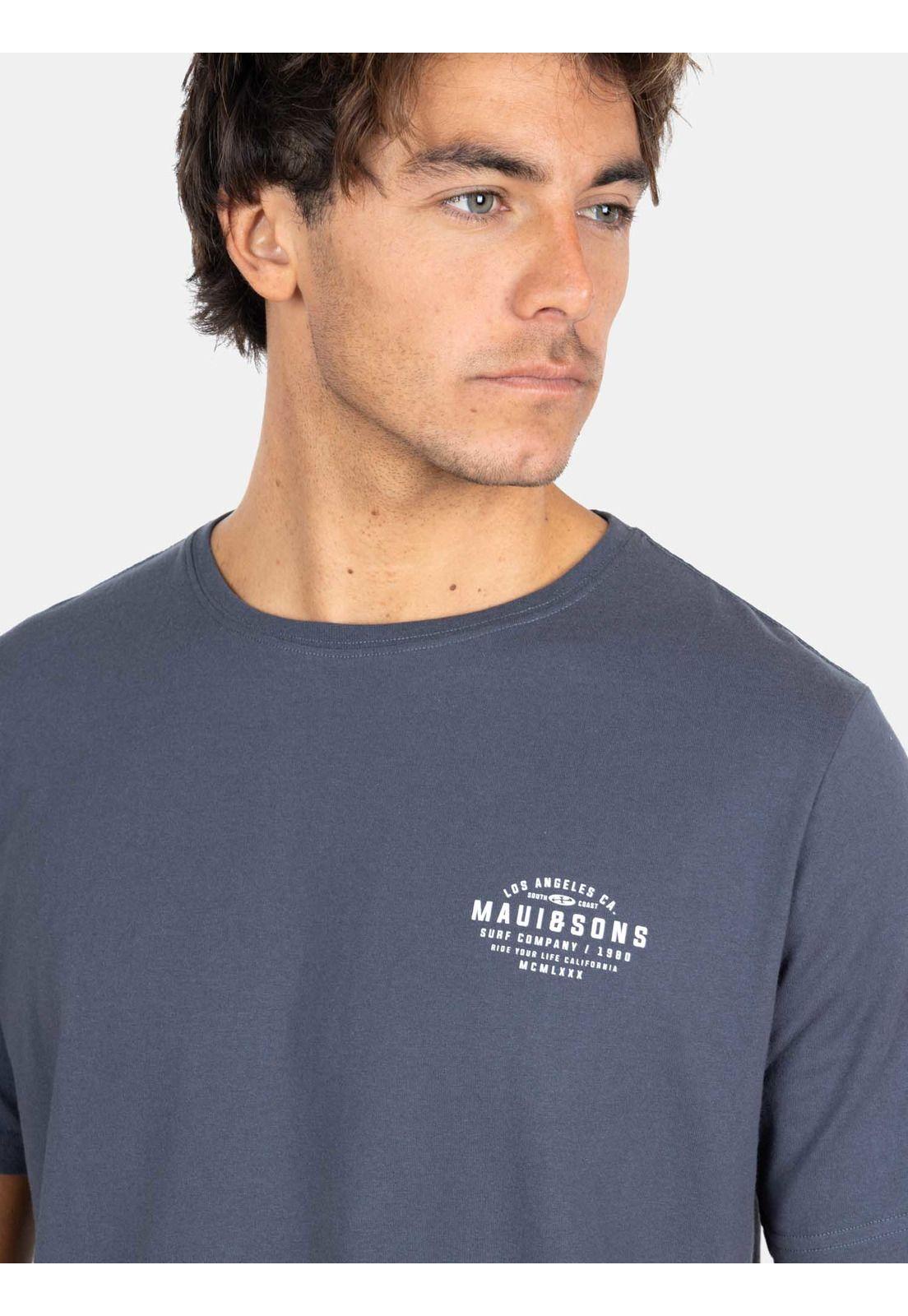 Polera MC Ride You Life Gris Hombre Maui And Sons-3