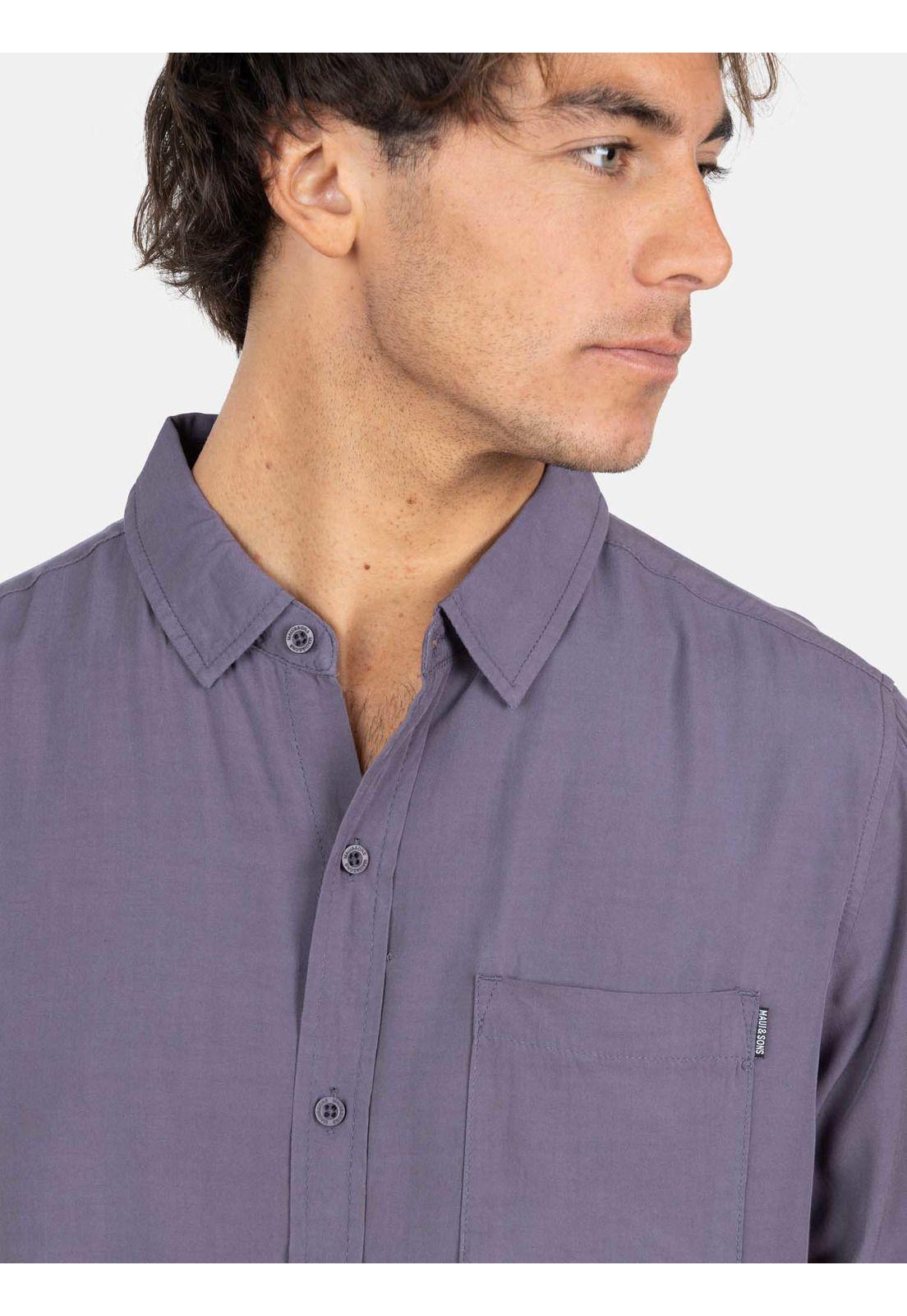 Camisa MC Pirte Morada Hombre Maui And Sons-2