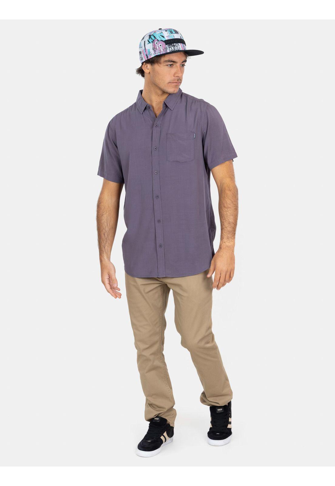 Camisa MC Pirte Morada Hombre Maui And Sons-3