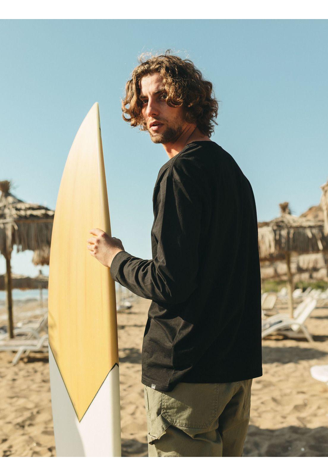 Polera ML Barding co Negro Hombre Maui And Sons-2