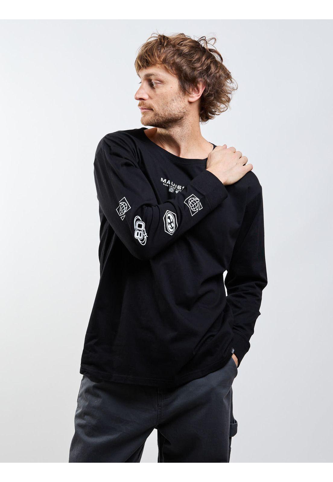 Polera ML Barding co Negro Hombre Maui And Sons-9