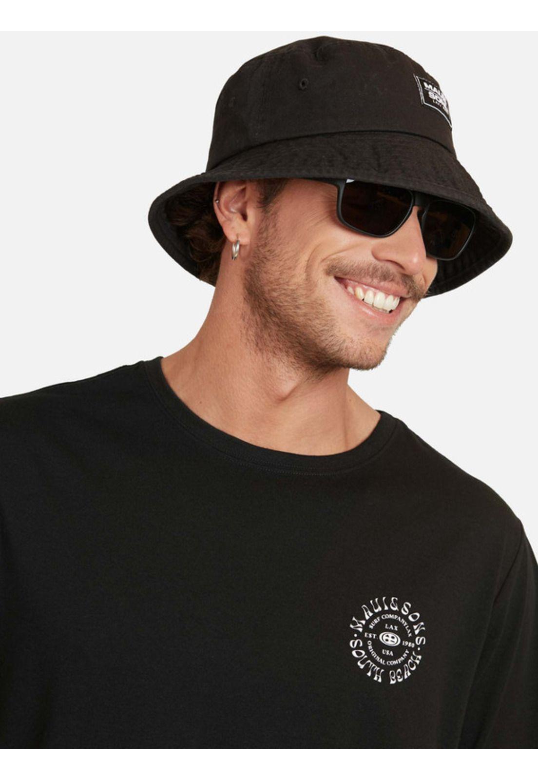 Polera Surf Company Ss Tee Hombre Negro Maui And Sons-2