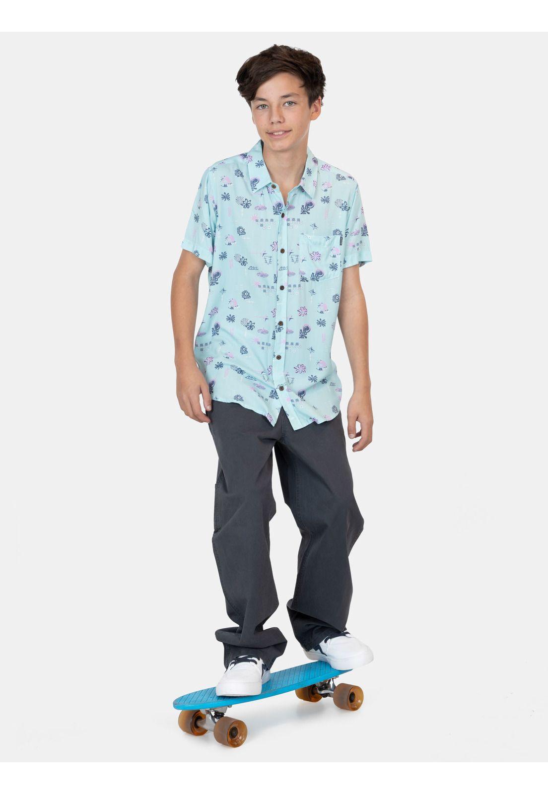 Camisa MC Kahorun Multicolor Infantil Maui And Sons-3