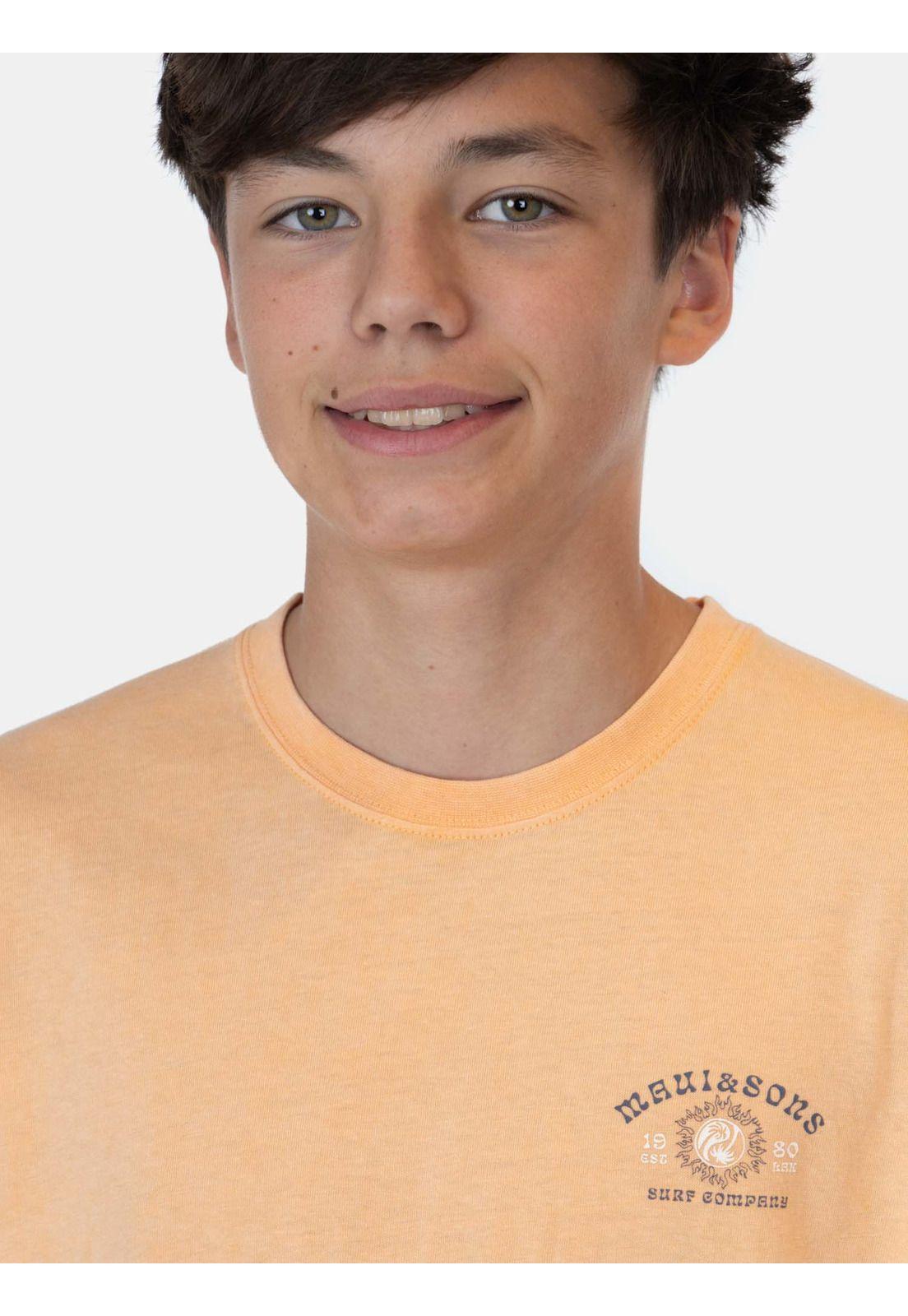 Polera MC SunCore Naranja Infantil Maui And Sons-2