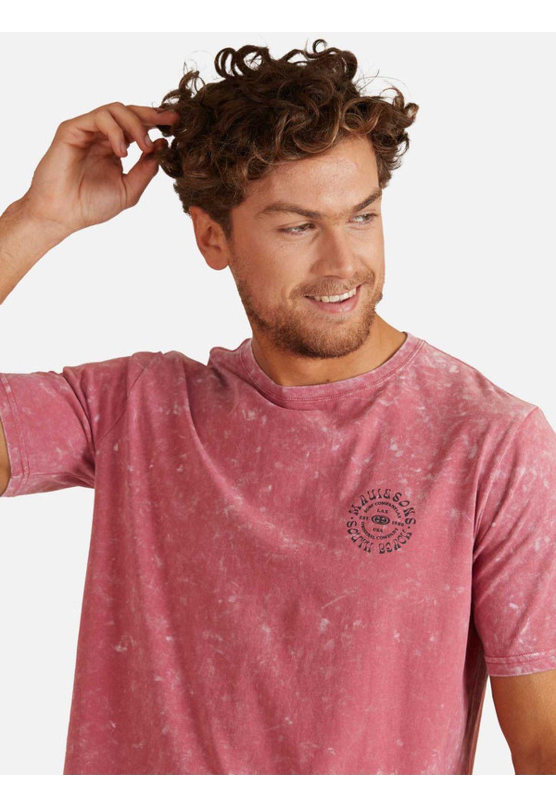 Polera South Beach Tee Hombre Burdeo Maui And Sons-2