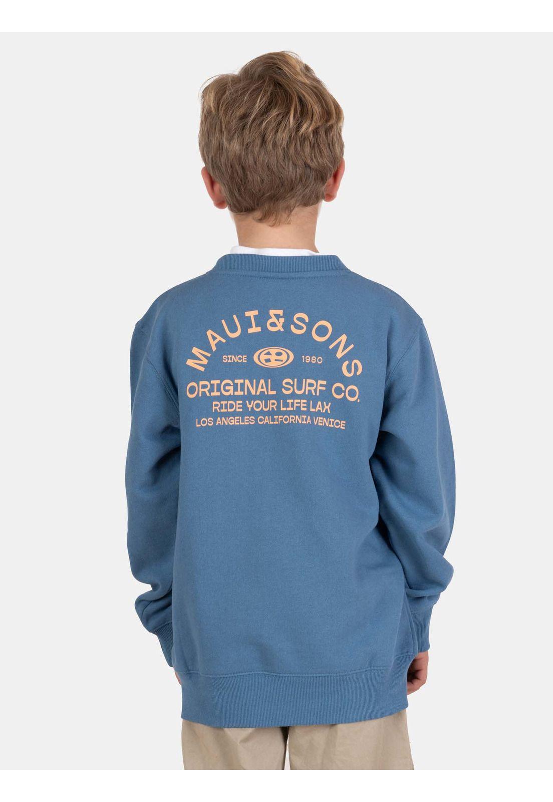 Poleron CR Kairo Celeste Infantil Maui And Sons-1