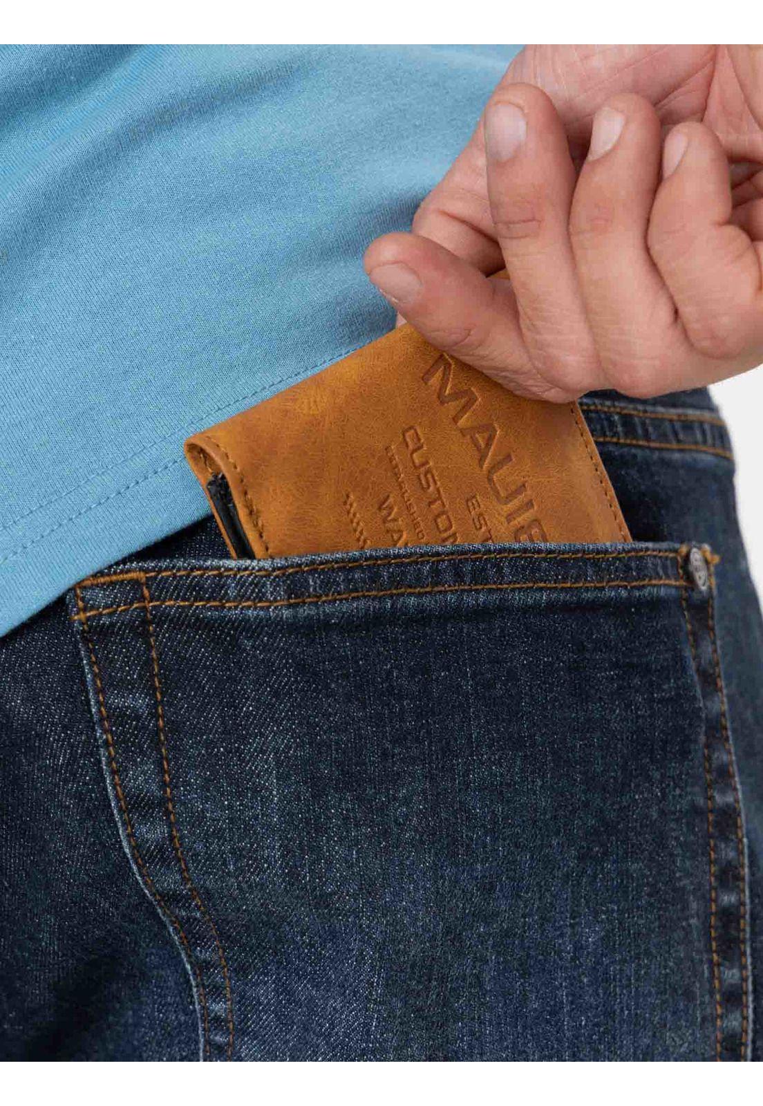 Pack Polera Billetera Seraphic Celeste Hombre Maui And Sons-2