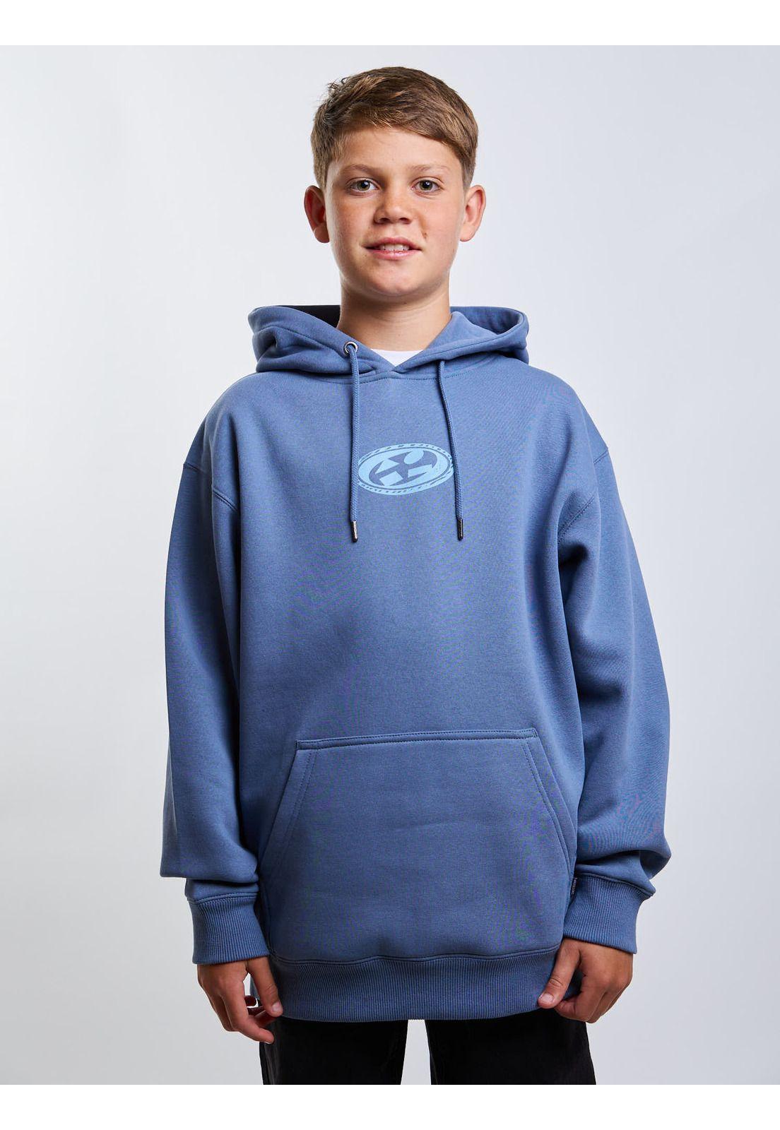 Poleron Canguro Nature Celeste Infantil Maui And Sons-0