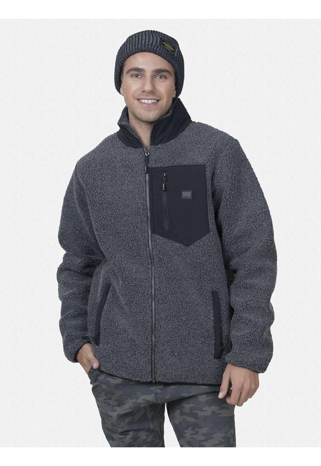 Fullzipper Hombre 5O361-MI22 Gris Oscuro Maui and Sons-0