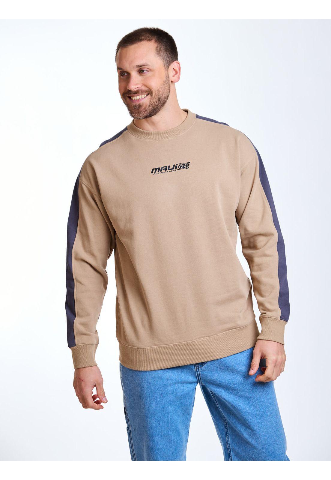 Poleron CR Highway Beige Hombre Maui and Sons-5