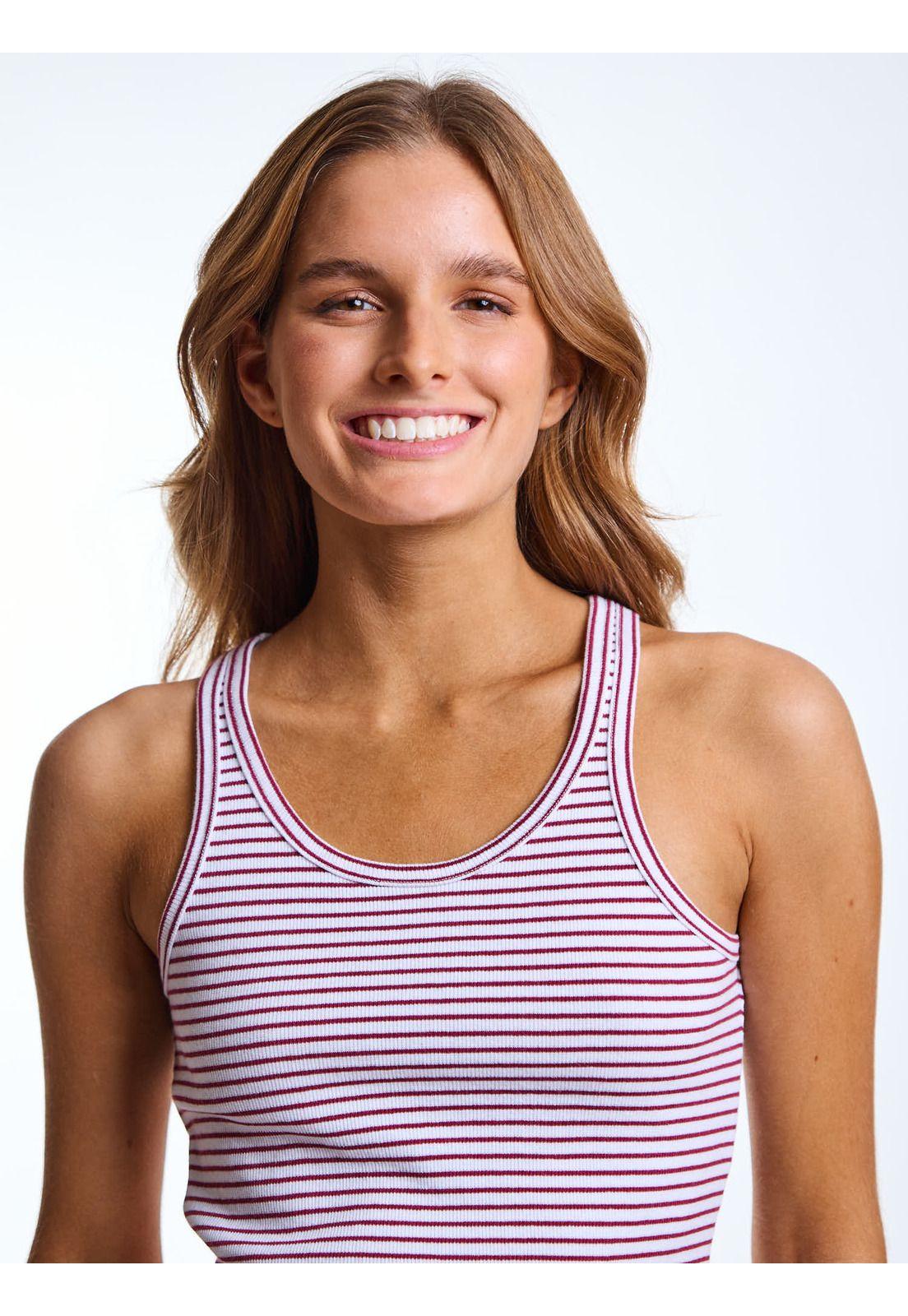 Polera SM Lía Burdeo Mujer Maui and Sons-3
